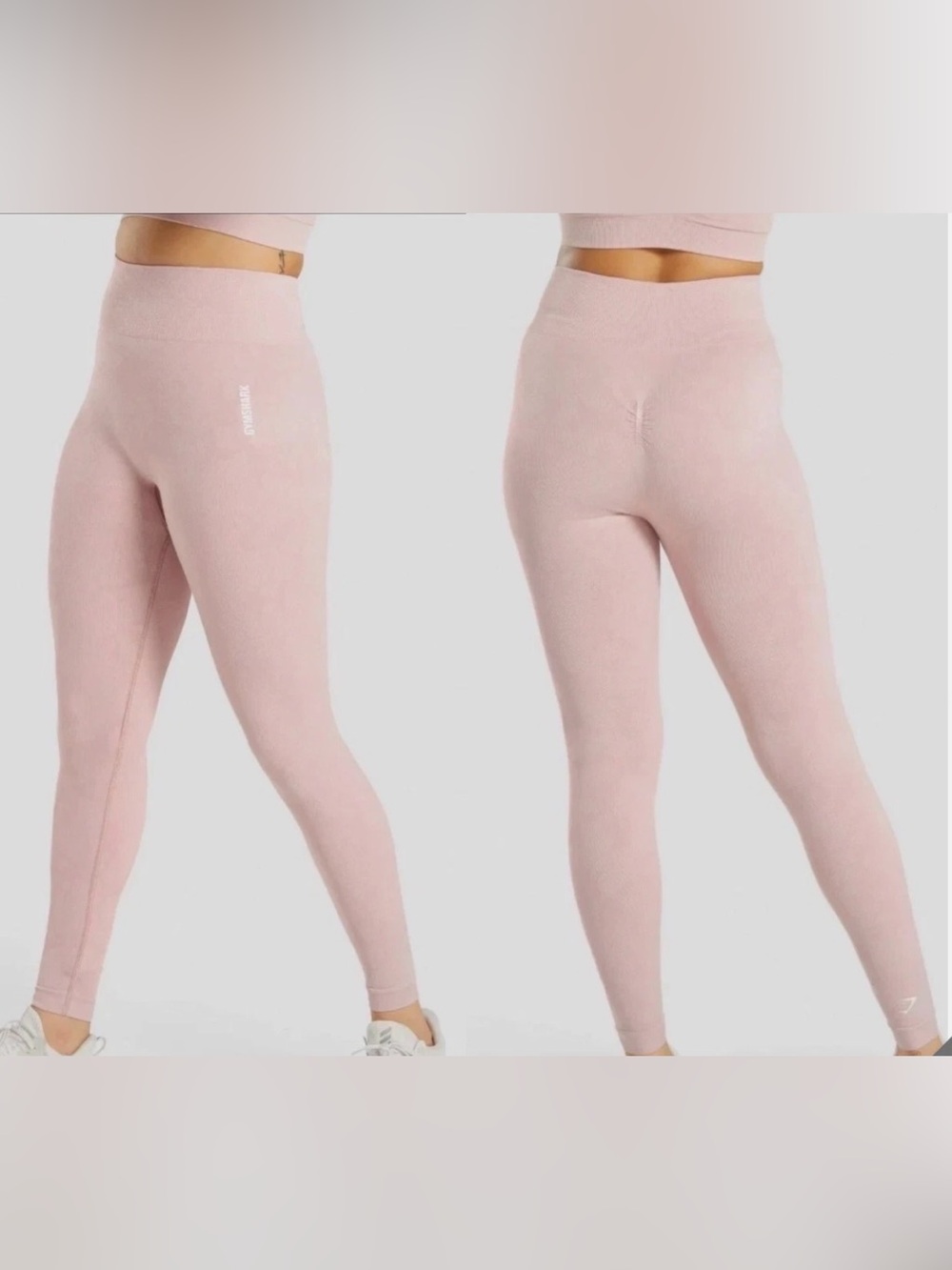 Gymshark ADAPT CAMO SEAMLESS LEGGINGS Light Pink Sz M
